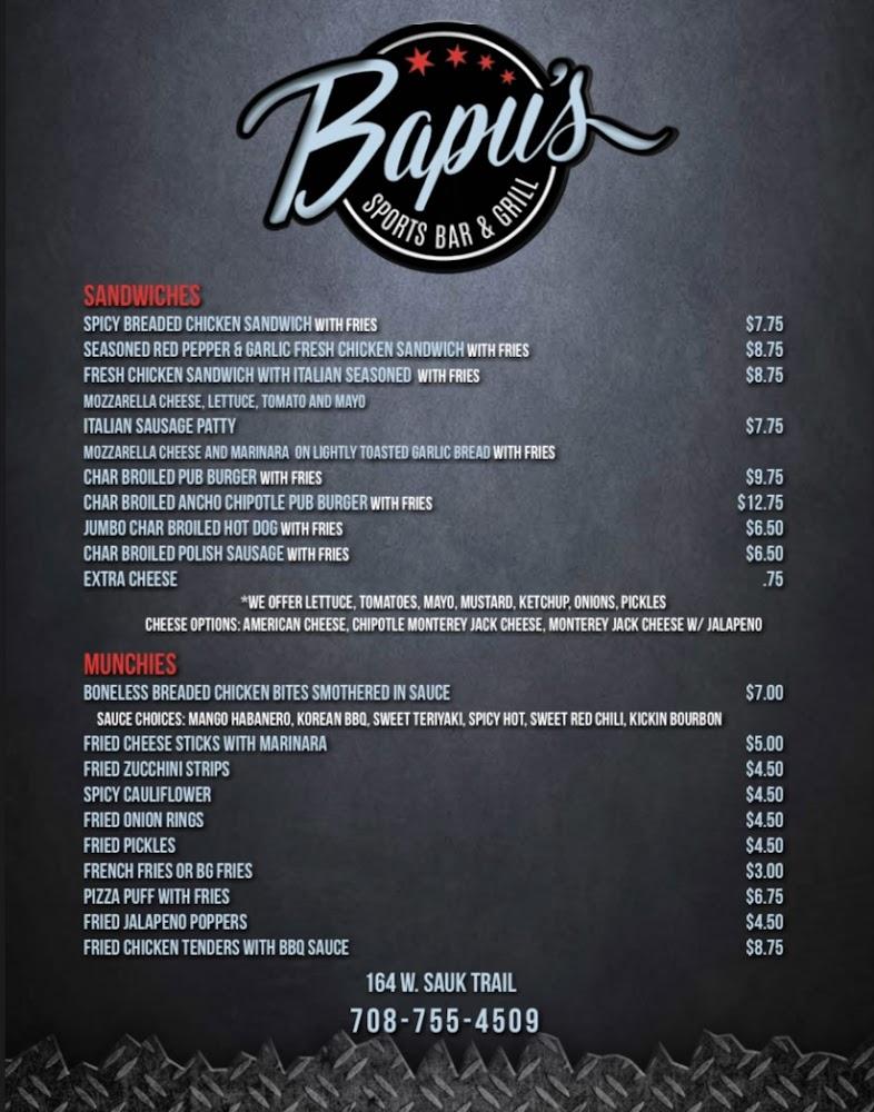 BR SPORTS BAR & GRILL Menu image 1